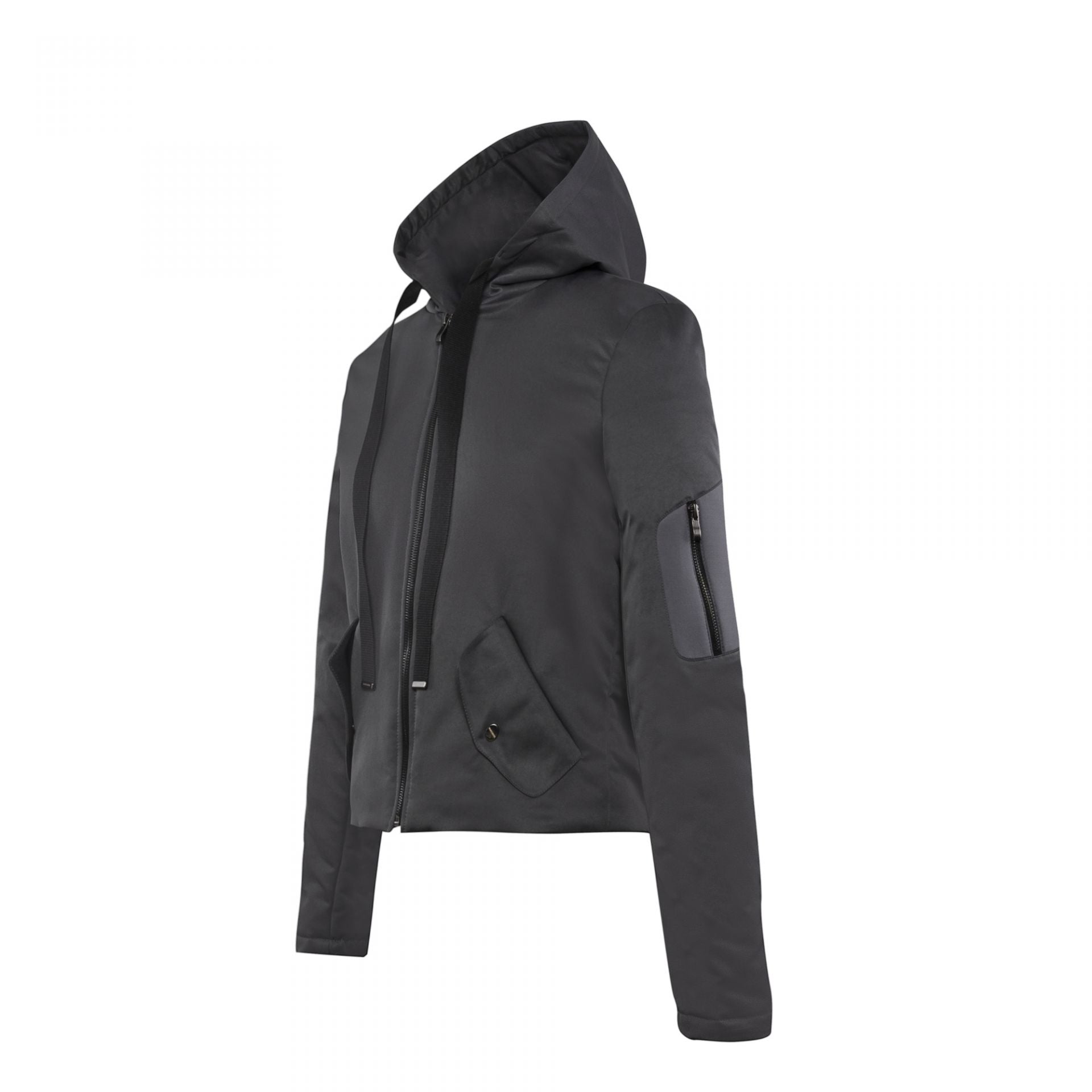 HOODED JACKET DARK GREY