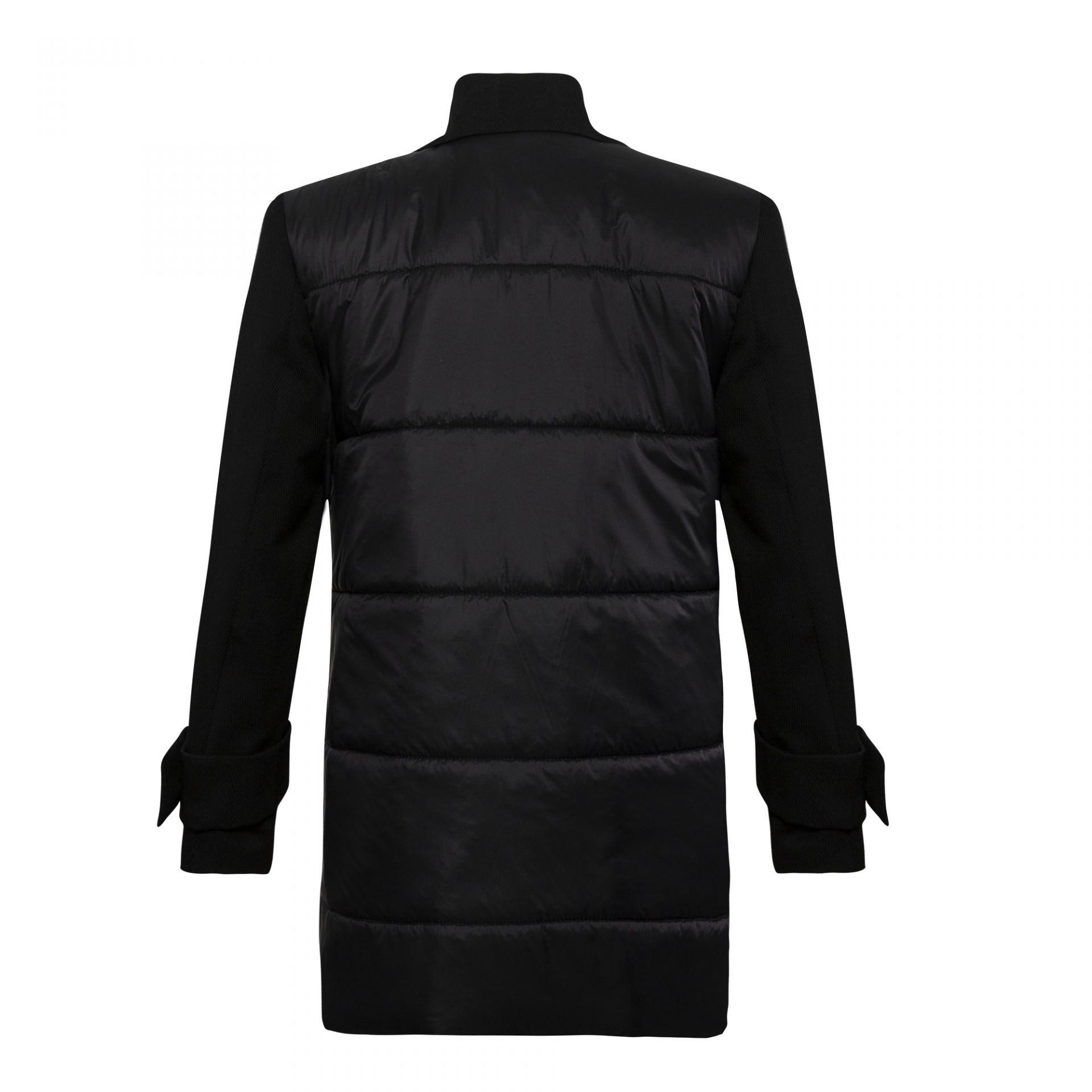 VIRGIN WOOL PADDED COAT BLACK